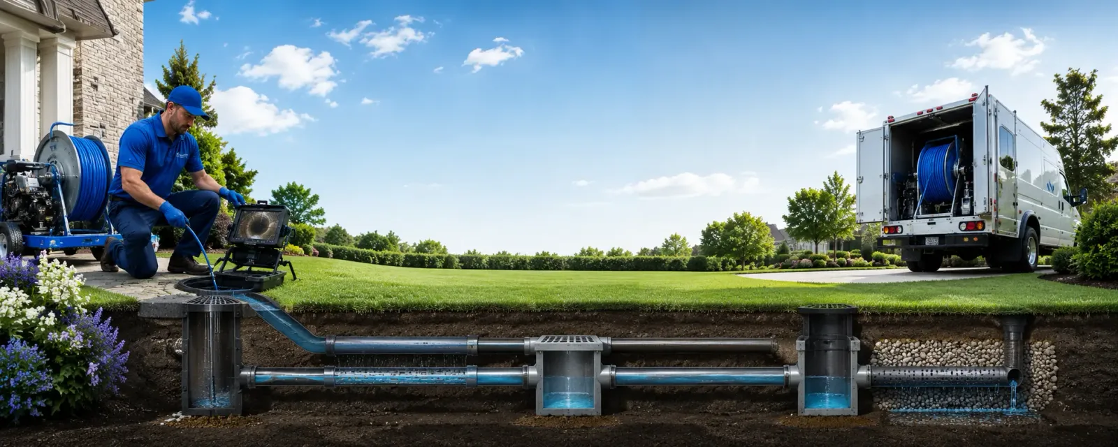 Outdoor drain cleaning information for Beach, ND